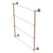  Clearview Collection 4-Tier 30'' Ladder Towel Bar with Smooth Accent in Brushed Bronze, 32-5/8'' W x 4-5/8'' D x 35-13/16'' H