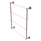  Clearview Collection 4-Tier 30'' Ladder Towel Bar with Smooth Accent in Antique Copper, 32-5/8'' W x 4-5/8'' D x 35-13/16'' H