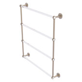  Clearview Collection 4-Tier 30'' Ladder Towel Bar with Smooth Accent in Antique Pewter, 32-5/8'' W x 4-5/8'' D x 35-13/16'' H