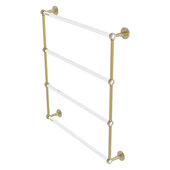  Clearview Collection 4-Tier 30'' Ladder Towel Bar with Smooth Accent in Unlacquered Brass, 32-5/8'' W x 4-5/8'' D x 35-13/16'' H