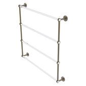  Clearview Collection 4-Tier 36'' Ladder Towel Bar with Smooth Accent in Antique Brass, 38-5/8'' W x 4-5/8'' D x 35-13/16'' H