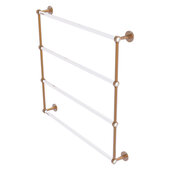  Clearview Collection 4-Tier 36'' Ladder Towel Bar with Smooth Accent in Brushed Bronze, 38-5/8'' W x 4-5/8'' D x 35-13/16'' H