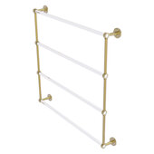  Clearview Collection 4-Tier 36'' Ladder Towel Bar with Smooth Accent in Unlacquered Brass, 38-5/8'' W x 4-5/8'' D x 35-13/16'' H