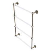  Clearview Collection 4-Tier 24'' Ladder Towel Bar with Dotted Accents in Antique Brass, 26-5/8'' W x 4-5/8'' D x 35-13/16'' H