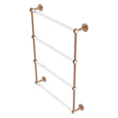  Clearview Collection 4-Tier 24'' Ladder Towel Bar with Dotted Accents in Brushed Bronze, 26-5/8'' W x 4-5/8'' D x 35-13/16'' H