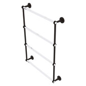  Clearview Collection 4-Tier 24'' Ladder Towel Bar with Dotted Accents in Oil Rubbed Bronze, 26-5/8'' W x 4-5/8'' D x 35-13/16'' H