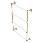  Clearview Collection 4-Tier 24'' Ladder Towel Bar with Dotted Accents in Satin Brass, 26-5/8'' W x 4-5/8'' D x 35-13/16'' H
