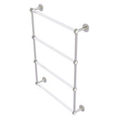  Clearview Collection 4-Tier 24'' Ladder Towel Bar with Dotted Accents in Satin Nickel, 26-5/8'' W x 4-5/8'' D x 35-13/16'' H