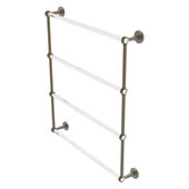  Clearview Collection 4-Tier 30'' Ladder Towel Bar with Dotted Accents in Antique Brass, 32-5/8'' W x 4-5/8'' D x 35-13/16'' H
