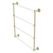  Clearview Collection 4-Tier 30'' Ladder Towel Bar with Dotted Accents in Satin Brass, 32-5/8'' W x 4-5/8'' D x 35-13/16'' H