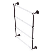  Clearview Collection 4-Tier 24'' Ladder Towel Bar with Grooved Accents in Antique Bronze, 26-5/8'' W x 4-5/8'' D x 35-13/16'' H