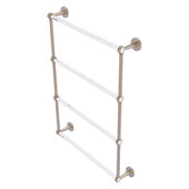  Clearview Collection 4-Tier 24'' Ladder Towel Bar with Grooved Accents in Antique Pewter, 26-5/8'' W x 4-5/8'' D x 35-13/16'' H