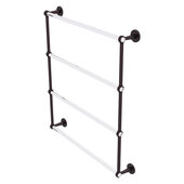  Clearview Collection 4-Tier 30'' Ladder Towel Bar with Grooved Accents in Antique Bronze, 32-5/8'' W x 4-5/8'' D x 35-13/16'' H