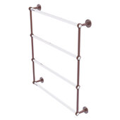  Clearview Collection 4-Tier 30'' Ladder Towel Bar with Grooved Accents in Antique Copper, 32-5/8'' W x 4-5/8'' D x 35-13/16'' H