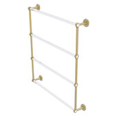  Clearview Collection 4-Tier 30'' Ladder Towel Bar with Grooved Accents in Satin Brass, 32-5/8'' W x 4-5/8'' D x 35-13/16'' H