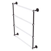  Clearview Collection 4-Tier 30'' Ladder Towel Bar with Grooved Accents in Venetian Bronze, 32-5/8'' W x 4-5/8'' D x 35-13/16'' H