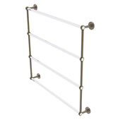  Clearview Collection 4-Tier 36'' Ladder Towel Bar with Grooved Accents in Antique Brass, 38-5/8'' W x 4-5/8'' D x 35-13/16'' H
