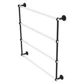  Clearview Collection 4-Tier 36'' Ladder Towel Bar with Grooved Accents in Oil Rubbed Bronze, 38-5/8'' W x 4-5/8'' D x 35-13/16'' H