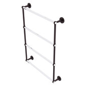  Clearview Collection 4-Tier 24'' Ladder Towel Bar with Twisted Accents in Antique Bronze, 26-5/8'' W x 4-5/8'' D x 35-13/16'' H
