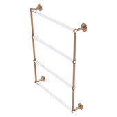 Clearview Collection 4-Tier 24'' Ladder Towel Bar with Twisted Accents in Brushed Bronze, 26-5/8'' W x 4-5/8'' D x 35-13/16'' H