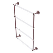 Clearview Collection 4-Tier 24'' Ladder Towel Bar with Twisted Accents in Antique Copper, 26-5/8'' W x 4-5/8'' D x 35-13/16'' H