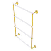  Clearview Collection 4-Tier 24'' Ladder Towel Bar with Twisted Accents in Polished Brass, 26-5/8'' W x 4-5/8'' D x 35-13/16'' H