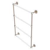  Clearview Collection 4-Tier 24'' Ladder Towel Bar with Twisted Accents in Antique Pewter, 26-5/8'' W x 4-5/8'' D x 35-13/16'' H