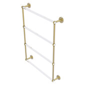  Clearview Collection 4-Tier 24'' Ladder Towel Bar with Twisted Accents in Satin Brass, 26-5/8'' W x 4-5/8'' D x 35-13/16'' H