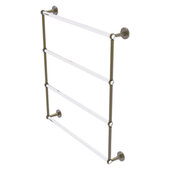  Clearview Collection 4-Tier 30'' Ladder Towel Bar with Twisted Accents in Antique Brass, 32-5/8'' W x 4-5/8'' D x 35-13/16'' H