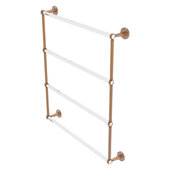  Clearview Collection 4-Tier 30'' Ladder Towel Bar with Twisted Accents in Brushed Bronze, 32-5/8'' W x 4-5/8'' D x 35-13/16'' H