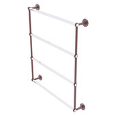  Clearview Collection 4-Tier 30'' Ladder Towel Bar with Twisted Accents in Antique Copper, 32-5/8'' W x 4-5/8'' D x 35-13/16'' H