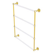  Clearview Collection 4-Tier 30'' Ladder Towel Bar with Twisted Accents in Polished Brass, 32-5/8'' W x 4-5/8'' D x 35-13/16'' H