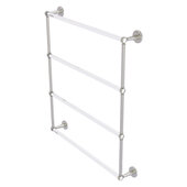  Clearview Collection 4-Tier 30'' Ladder Towel Bar with Twisted Accents in Satin Nickel, 32-5/8'' W x 4-5/8'' D x 35-13/16'' H