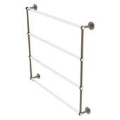  Clearview Collection 4-Tier 36'' Ladder Towel Bar with Twisted Accents in Antique Brass, 38-5/8'' W x 4-5/8'' D x 35-13/16'' H