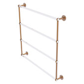  Clearview Collection 4-Tier 36'' Ladder Towel Bar with Twisted Accents in Brushed Bronze, 38-5/8'' W x 4-5/8'' D x 35-13/16'' H