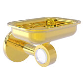  Clearview Collection Wall Mounted Soap Dish Holder with Smooth Accent in Polished Brass, 4-3/8'' W x 3-5/8'' D x 4-13/16'' H