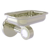  Clearview Collection Wall Mounted Soap Dish Holder with Smooth Accent in Polished Nickel, 4-3/8'' W x 3-5/8'' D x 4-13/16'' H