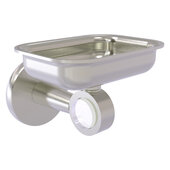  Clearview Collection Wall Mounted Soap Dish Holder with Smooth Accent in Satin Nickel, 4-3/8'' W x 3-5/8'' D x 4-13/16'' H