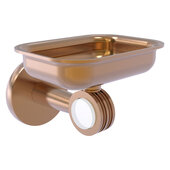  Clearview Collection Wall Mounted Soap Dish Holder with Dotted Accents in Brushed Bronze, 4-3/8'' W x 3-5/8'' D x 4-13/16'' H