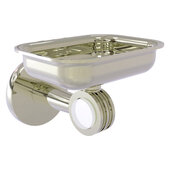  Clearview Collection Wall Mounted Soap Dish Holder with Dotted Accents in Polished Nickel, 4-3/8'' W x 3-5/8'' D x 4-13/16'' H