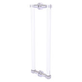 Clearview Collection 18'' Back to Back Shower Door Pull with Dotted Accents in Polished Chrome, 19'' W x 1-11/16'' D x 7'' H