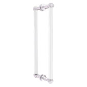 Clearview Collection 18'' Back to Back Shower Door Pull with Twisted Accents in Satin Chrome, 19'' W x 1-11/16'' D x 7'' H