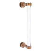  Clearview Collection 12'' Single Side Shower Door Pull with Smooth Accent in Brushed Bronze, 13'' W x 1-11/16'' D x 3-7/8'' H