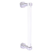  Clearview Collection 12'' Single Side Shower Door Pull with Smooth Accent in Polished Chrome, 13'' W x 1-11/16'' D x 3-7/8'' H