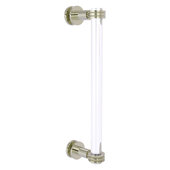  Clearview Collection 12'' Single Side Shower Door Pull with Dotted Accents in Polished Nickel, 13'' W x 1-11/16'' D x 3-7/8'' H