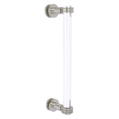  Clearview Collection 12'' Single Side Shower Door Pull with Dotted Accents in Satin Nickel, 13'' W x 1-11/16'' D x 3-7/8'' H