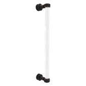 Clearview Collection 18'' Single Side Shower Door Pull with Grooved Accents in Oil Rubbed Bronze, 19'' W x 4'' D x 1-11/16'' H