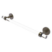  Clearview Collection 18'' Towel Bar with Smooth Accent in Antique Brass, 22'' W x 2-5/8'' D x 3-13/16'' H