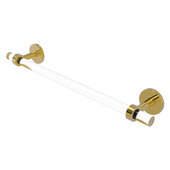  Clearview Collection 18'' Towel Bar with Smooth Accent in Polished Brass, 22'' W x 2-5/8'' D x 3-13/16'' H
