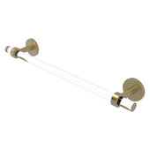  Clearview Collection 18'' Towel Bar with Smooth Accent in Satin Brass, 22'' W x 2-5/8'' D x 3-13/16'' H